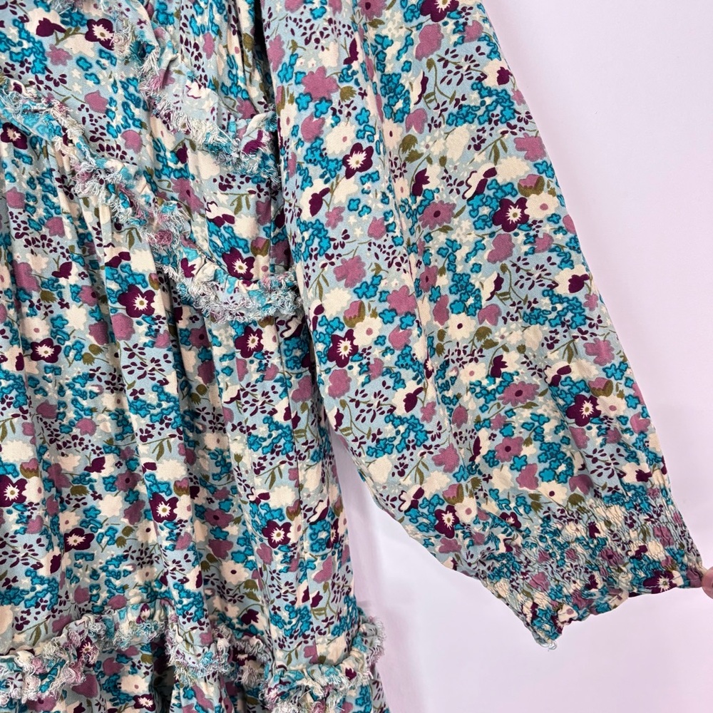 NATURAL LIFE Floral Dress - Blue and Red - Picture 6 of 16